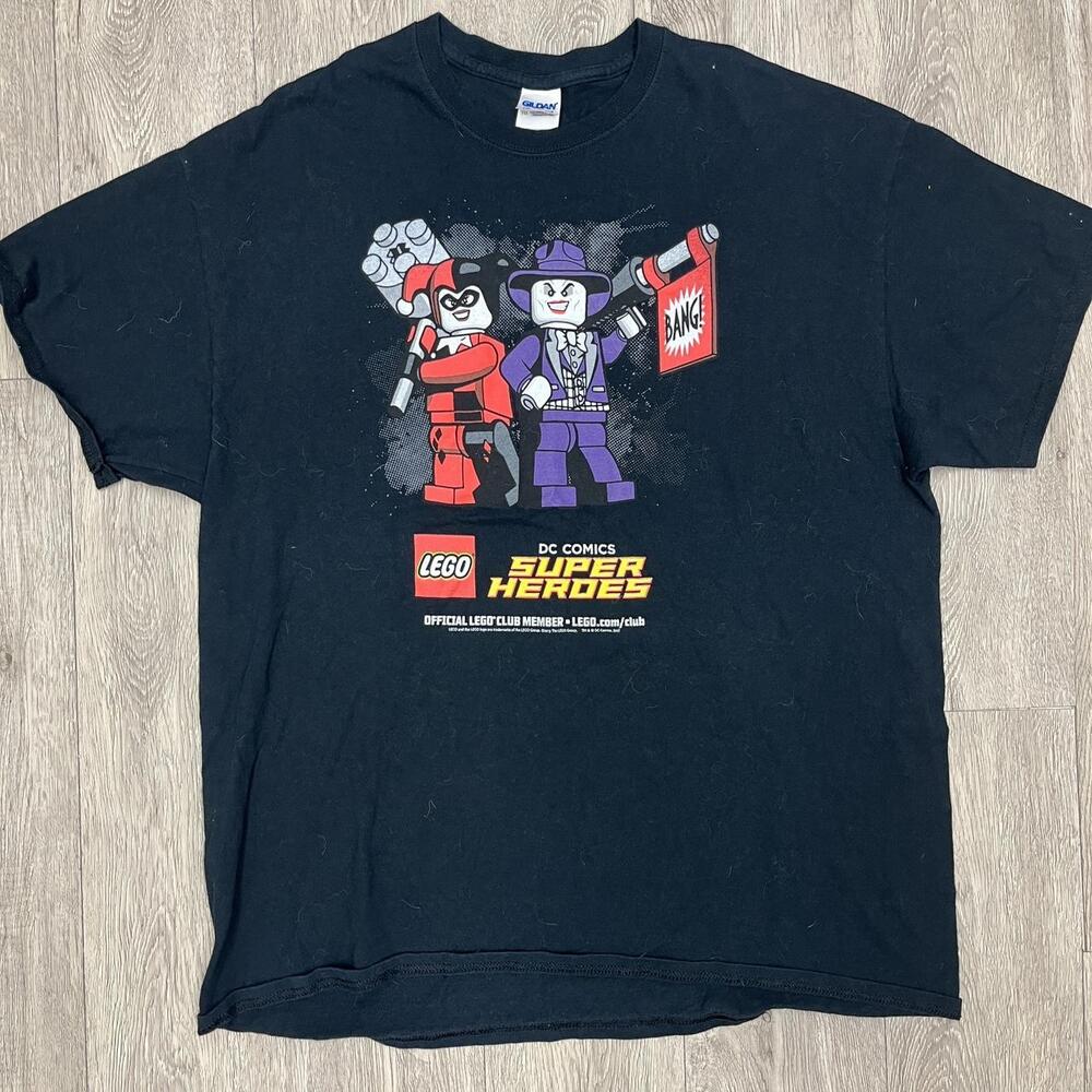 DC Comics Lego Super Heroes black cotton t-shirt XL #lego